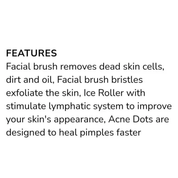 Catherine Malandrino ✦ Facial Set ✦ Cleansing Brush Ice Roller & Acne Dot NWT - Picture 7 of 9